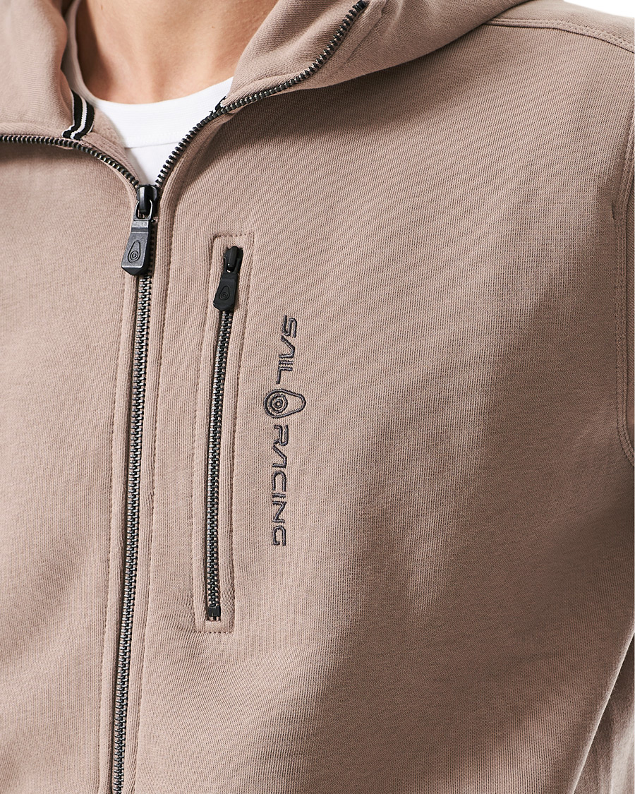 Men | Sweaters & Knitwear | Sail Racing | Bowman Zip Hood Sand