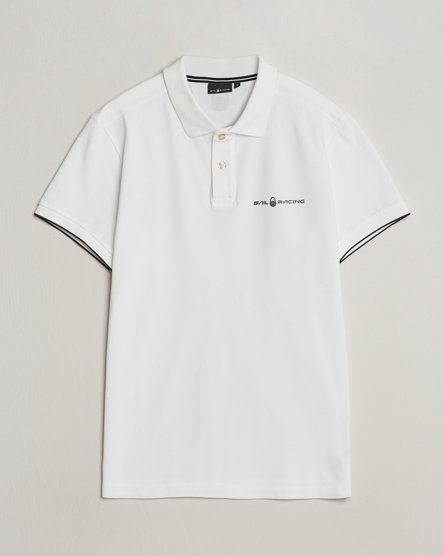 Men | Polo Shirts | Sail Racing | Bowman Polo White