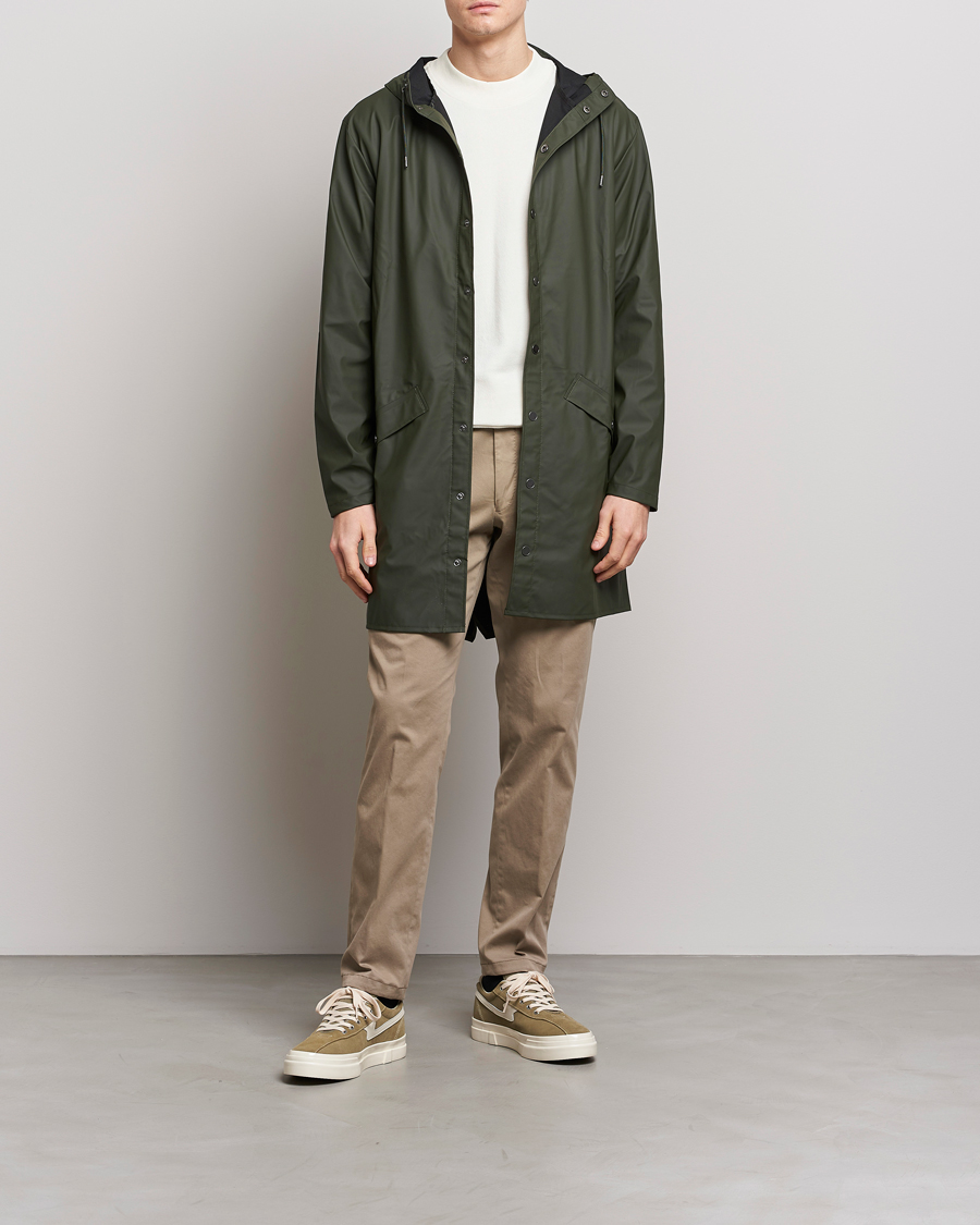 Men | Coats & Jackets | RAINS | Long Jacket Green