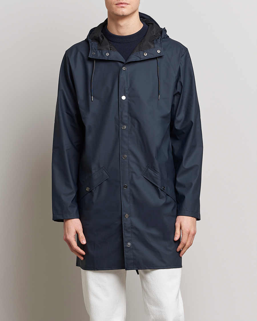 Men | Coats & Jackets | RAINS | Long Jacket Navy