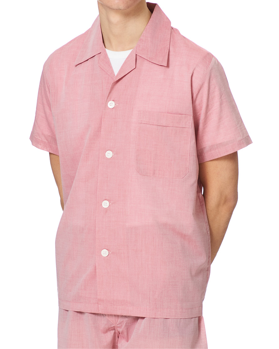 Men | Pyjamas & Robes | Derek Rose | Shortie Cotton Pyjama Set Red