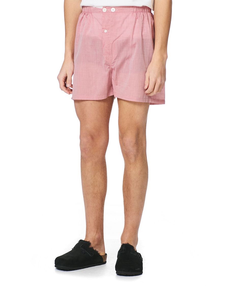 Men | Pyjamas & Robes | Derek Rose | Shortie Cotton Pyjama Set Red