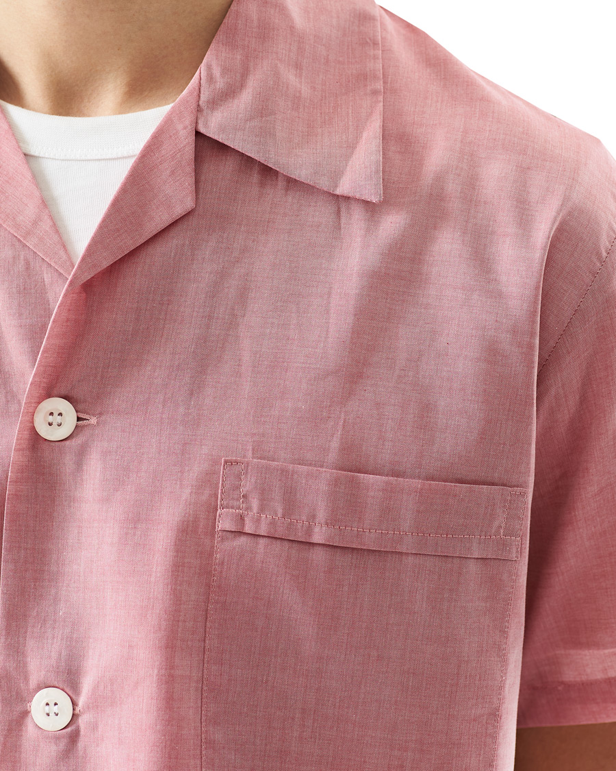 Men | Pyjamas & Robes | Derek Rose | Shortie Cotton Pyjama Set Red