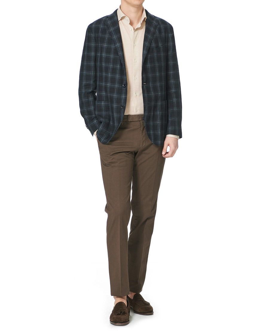 Men | Shirts | Eton | Oxford Piqué Shirt Beige