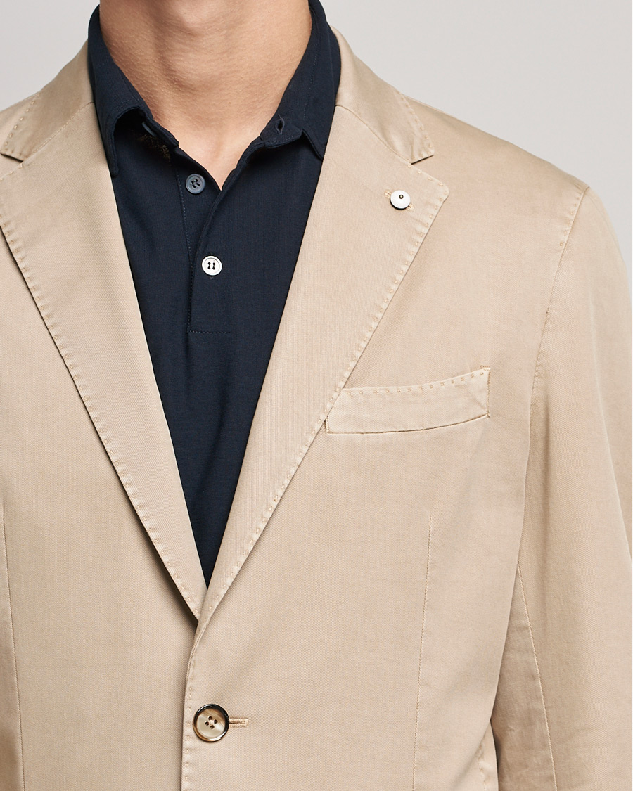 Men | Blazers | L.B.M. 1911 | Jack Regular Fit Cotton Stretch Blazer Sand