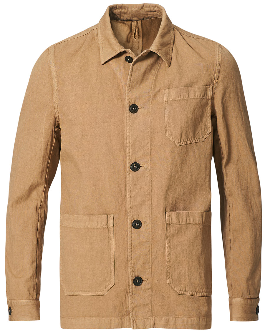 Men | Shirts | L.B.M. 1911 | Cotton/Linen Overshirt Beige
