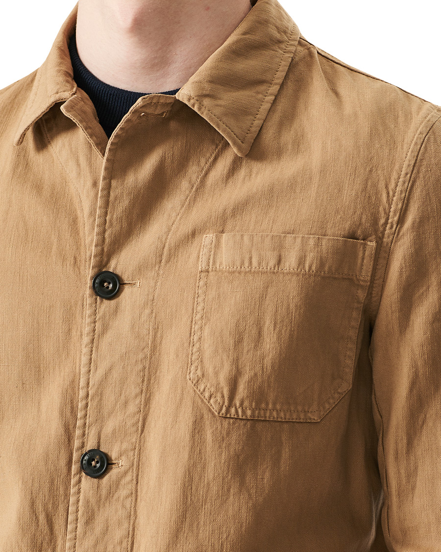 Men | Shirts | L.B.M. 1911 | Cotton/Linen Overshirt Beige
