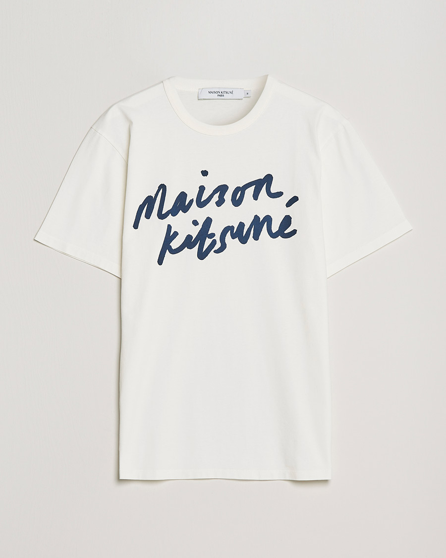 Men | T-Shirts | Maison Kitsuné | Handwriting Tee Latte