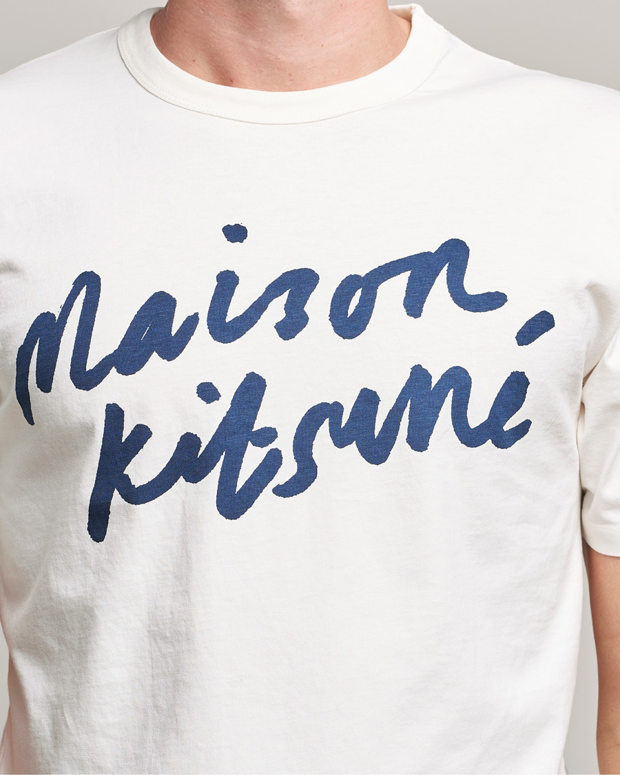 Men | T-Shirts | Maison Kitsuné | Handwriting Tee Latte