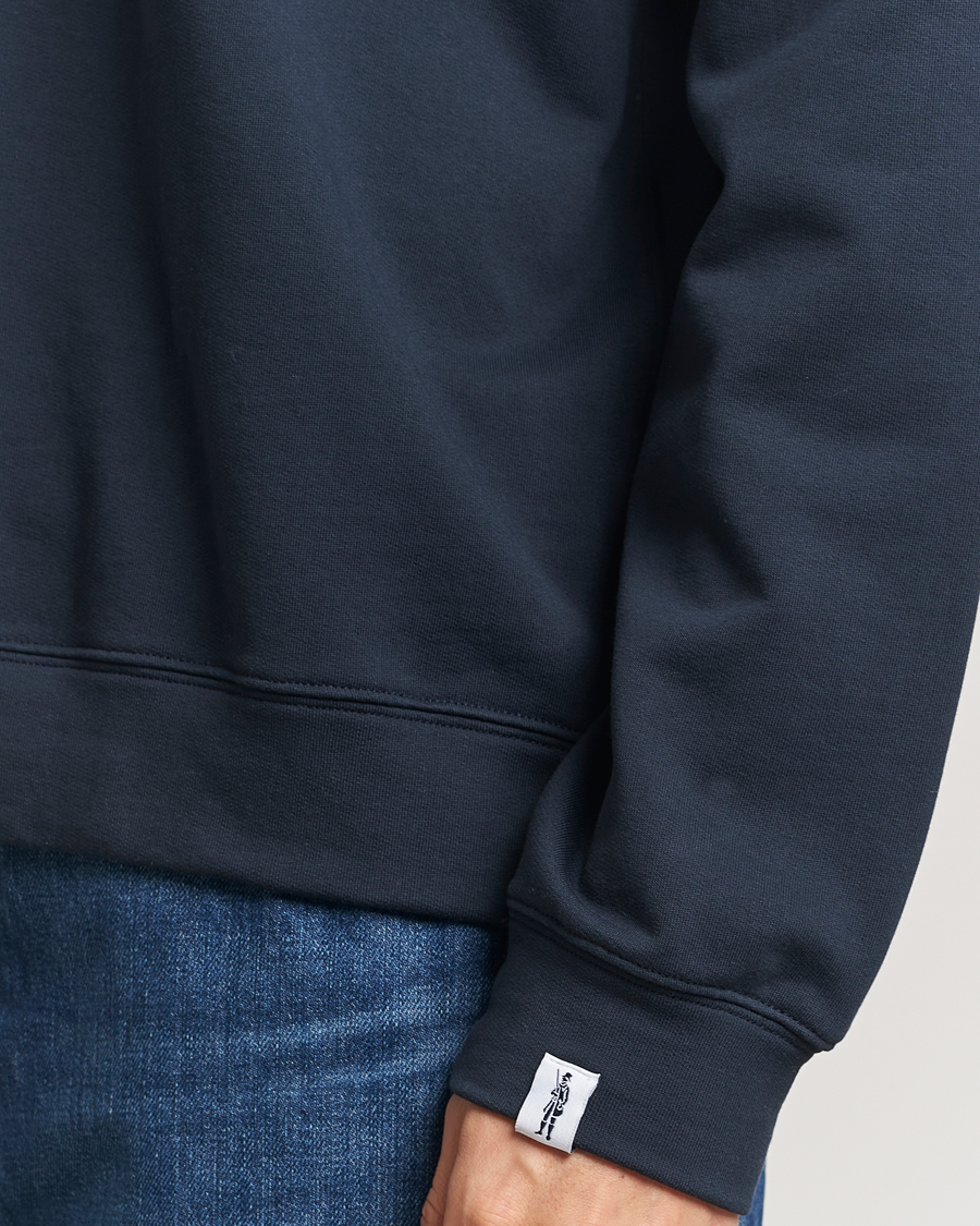 Men | Sweaters & Knitwear | Mackintosh | Dandyman Zip Sweat Navy