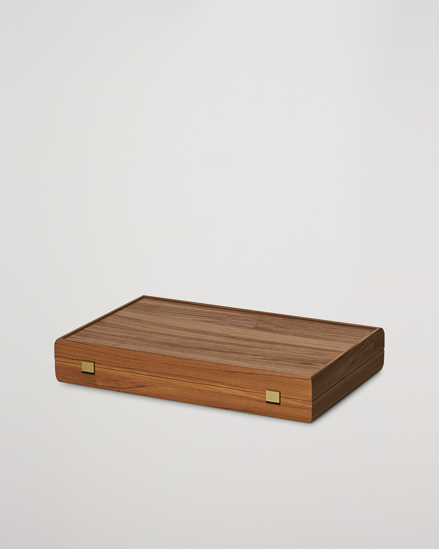 Men | Games | Manopoulos | Wooden Leatherette Backgammon Set Beige
