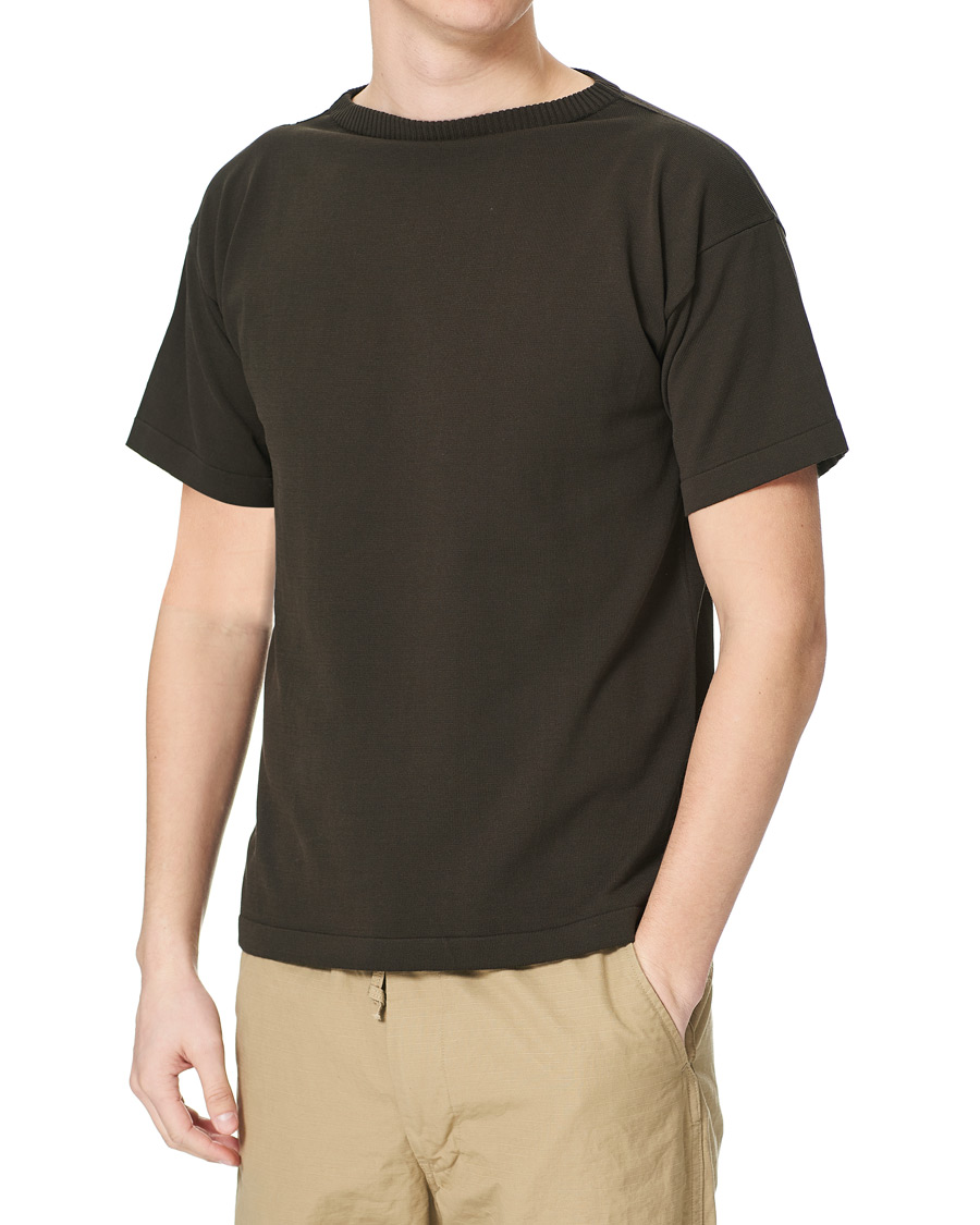 Men | T-Shirts | Andersen-Andersen | Boatsman Short Sleeve Tee Hunting Green