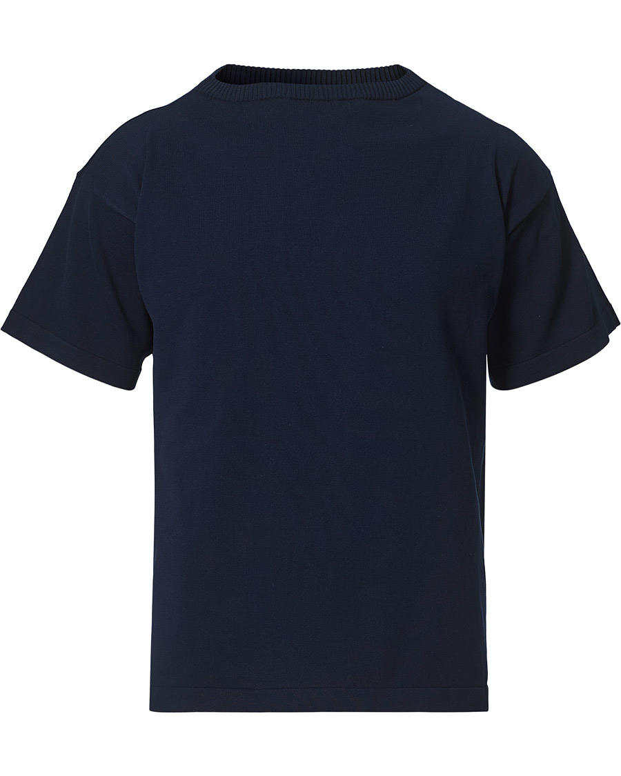 Men | T-Shirts | Andersen-Andersen | Boatsman Short Sleeve Tee Royal Blue