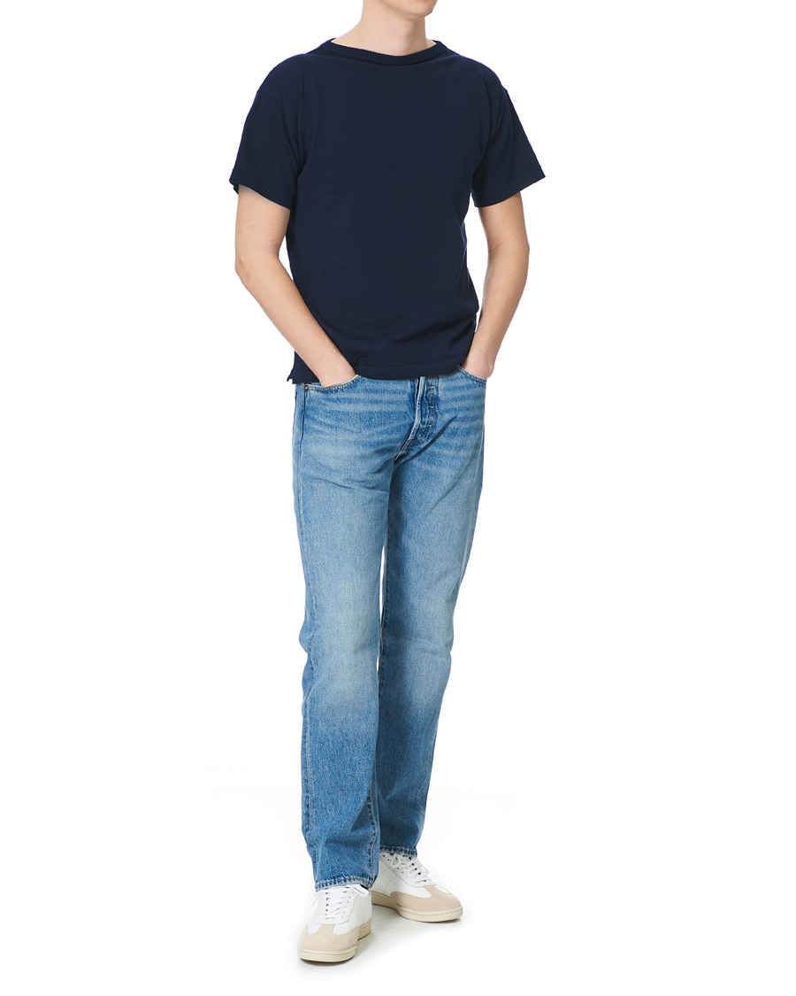 Men | T-Shirts | Andersen-Andersen | Boatsman Short Sleeve Tee Royal Blue