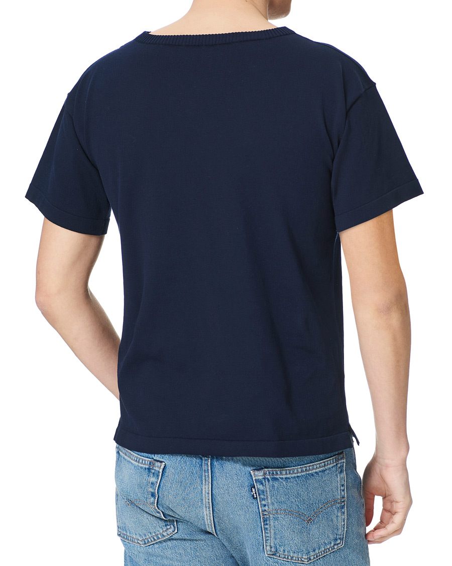 Men | T-Shirts | Andersen-Andersen | Boatsman Short Sleeve Tee Royal Blue