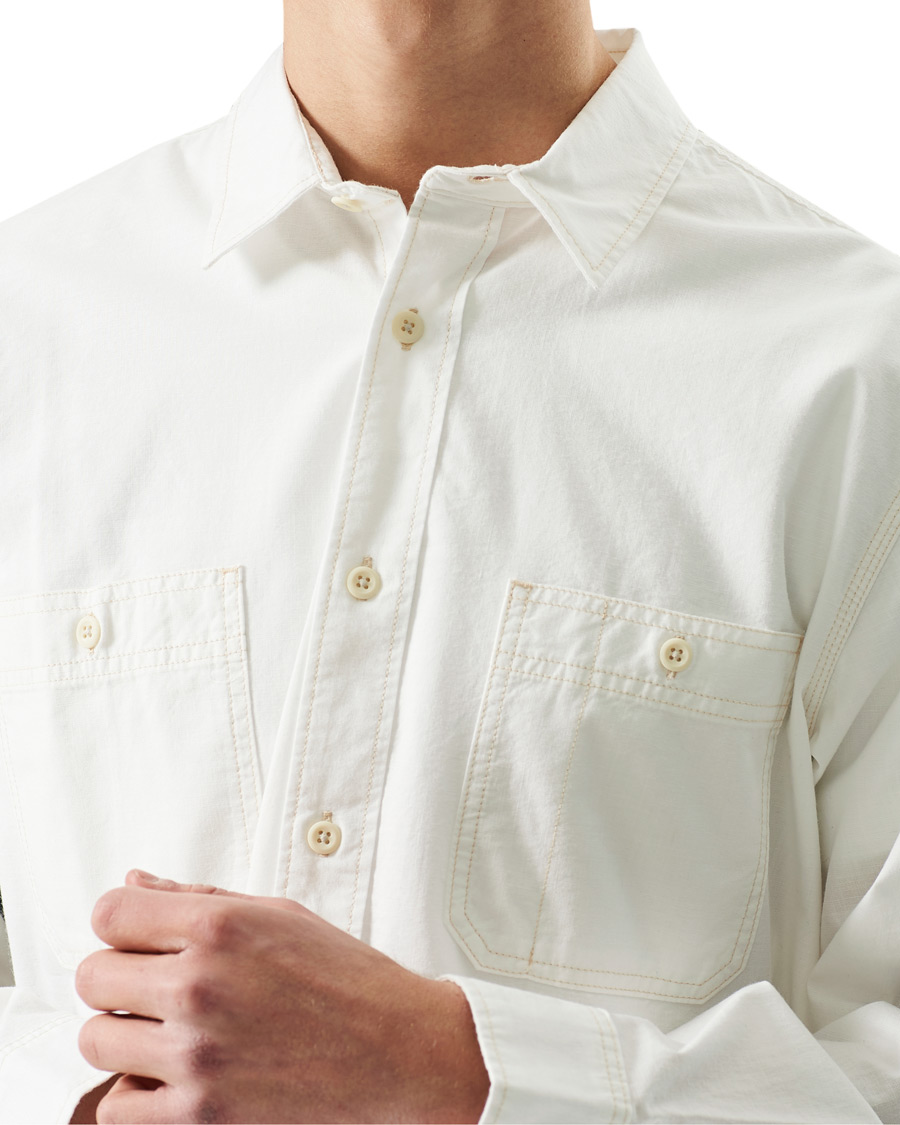 Men | Shirts | Filson | Chambray CPO Shirt White