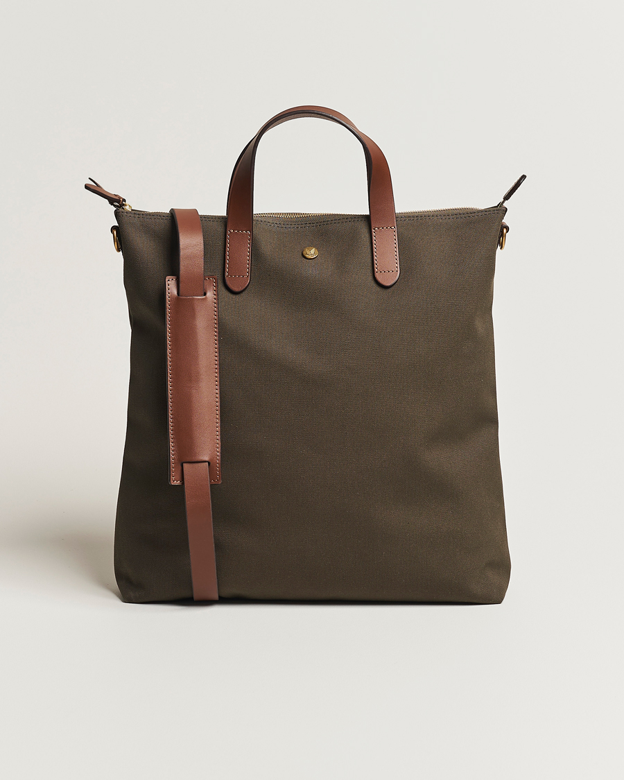 Men | Bags | Mismo | M/S Canvas Shopper Army/Cuoio