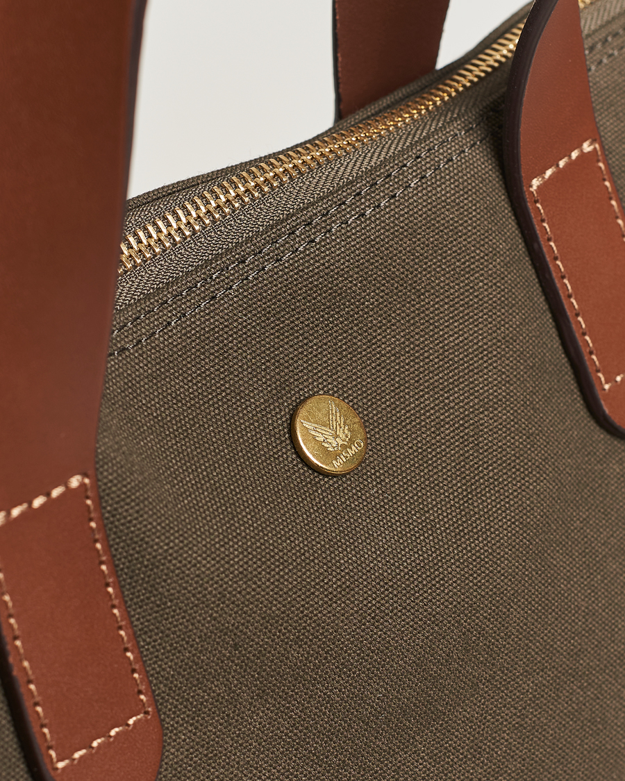 Men | Bags | Mismo | M/S Canvas Shopper Army/Cuoio