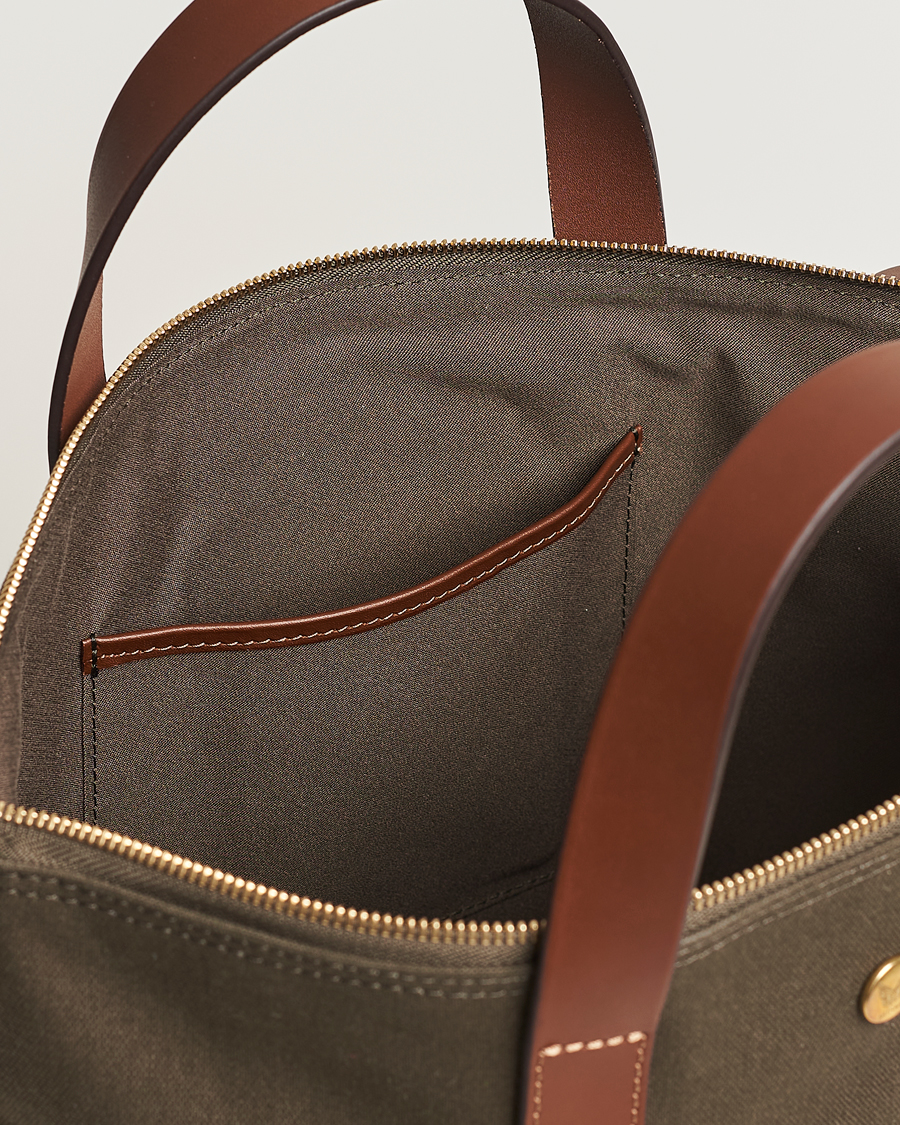 Men | Bags | Mismo | M/S Canvas Shopper Army/Cuoio