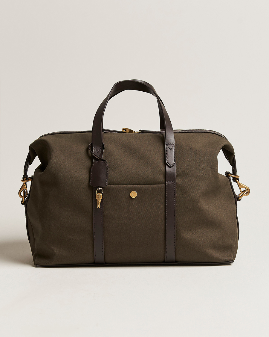 Men | Bags | Mismo | M/S Avail 48h Nylon Weekendbag Army/Dark Brown