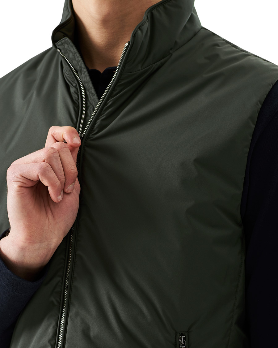 Men | Coats & Jackets | MooRER | Senio Padded Vest Forest