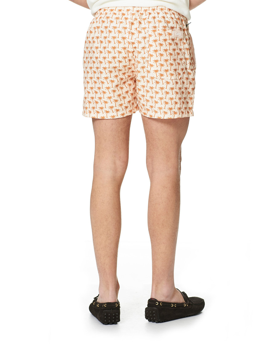 Men | Swimwear | OAS | Printed Swim Shorts Beige Palm