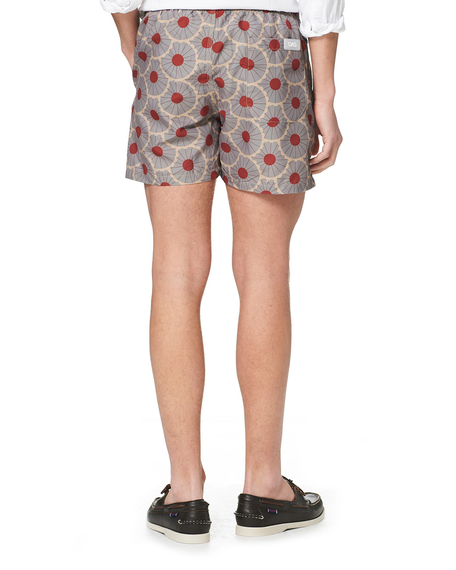 Men | Swimwear | OAS | Printed Swim Shorts Grey Gatsby