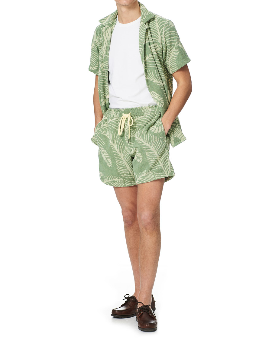 Men | Shorts | OAS | Banana Leaf Terry Shorts Green