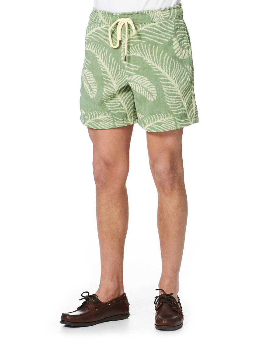 Men | Shorts | OAS | Banana Leaf Terry Shorts Green