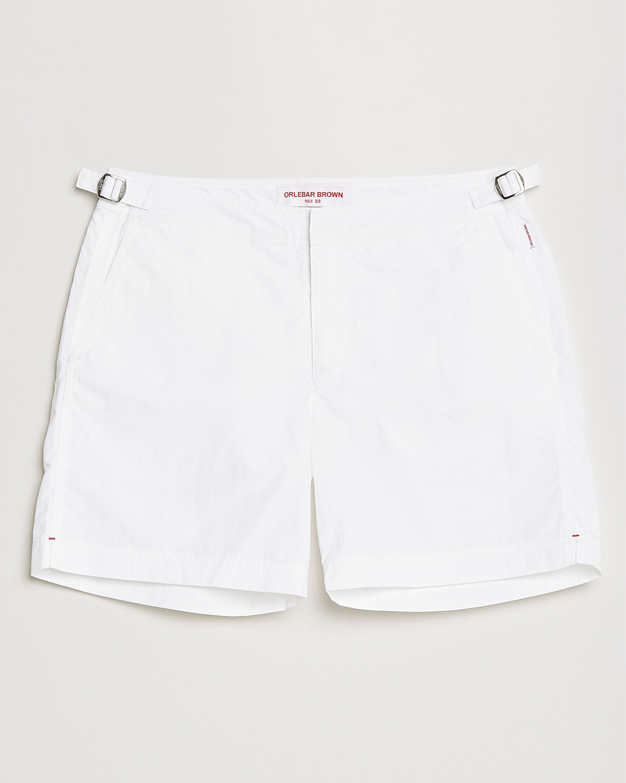 Men | Swimwear | Orlebar Brown | Bulldog II Medium Length Swim Shorts White
