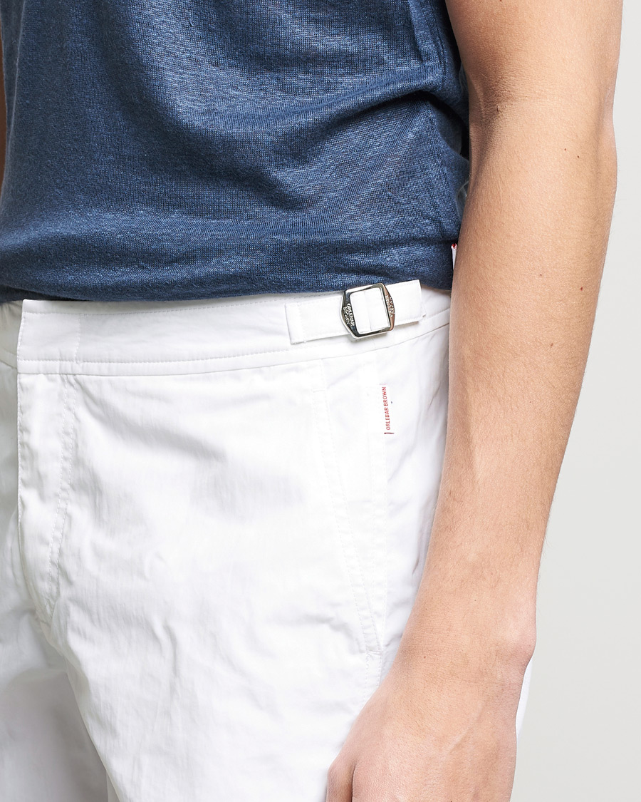 Men | Swimwear | Orlebar Brown | Bulldog II Medium Length Swim Shorts White