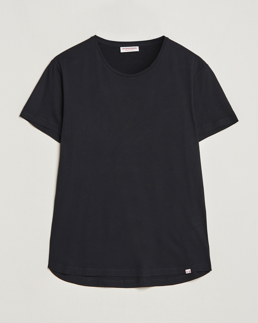 Men | T-Shirts | Orlebar Brown | OB Crew Neck Tee Black