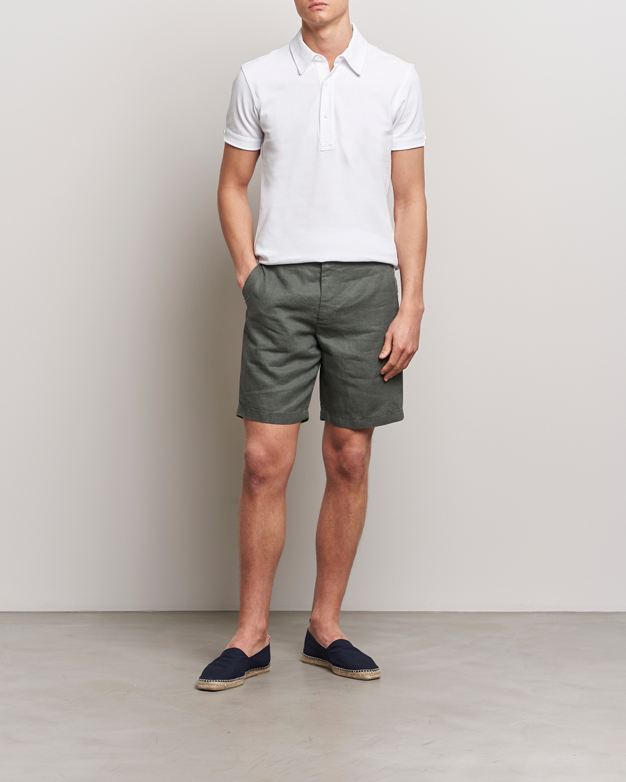 Men | Polo Shirts | Orlebar Brown | Sebastian Tailored Cotton Polo White