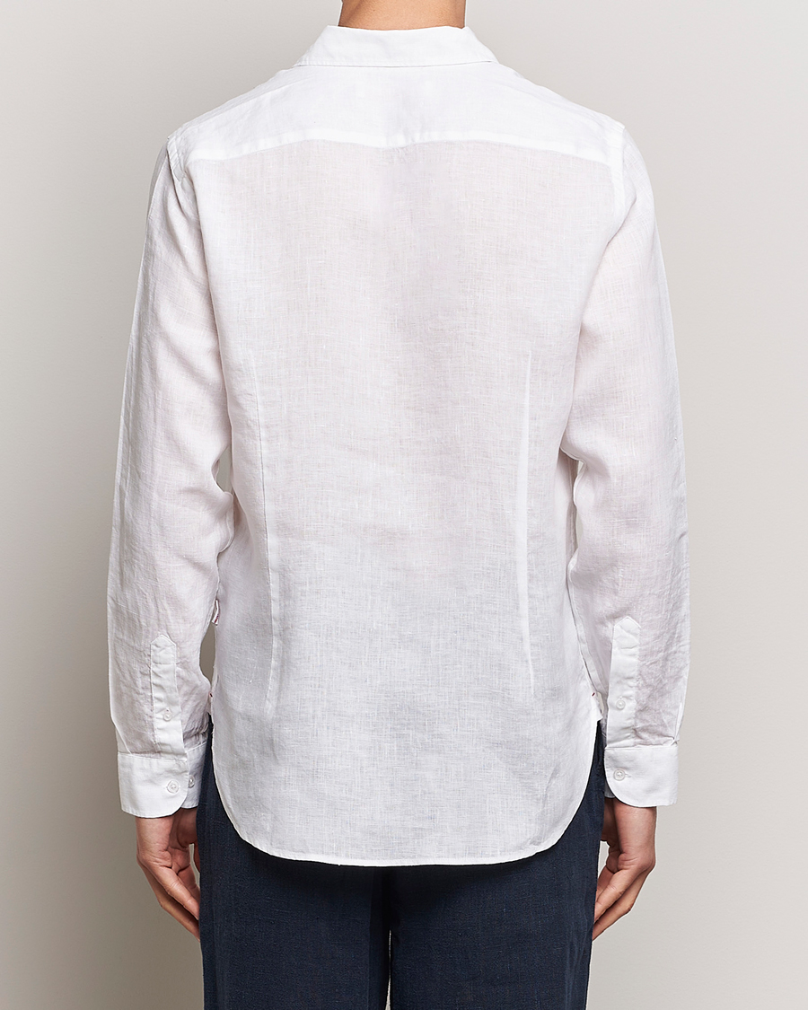 Men | Shirts | Orlebar Brown | Giles Linen CLS Shirt White