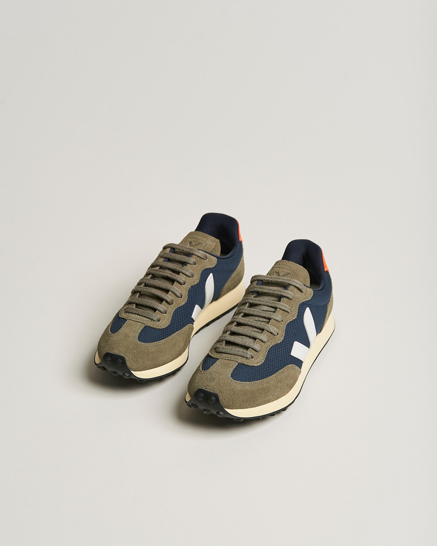 Men | Sneakers | Veja | Rio Branco Running Sneaker Nautico White Orange Fluo