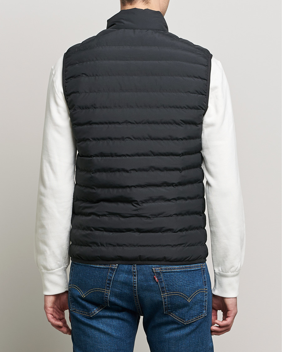 Men | Gilets | Lacoste | Lightweight Water-Resistant Quilted Zip Vest Black