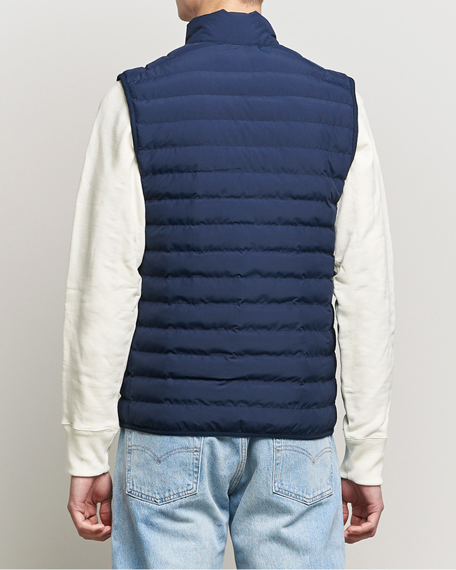 Men | Gilets | Lacoste | Lightweight Water-Resistant Quilted Zip Vest Navy Blue