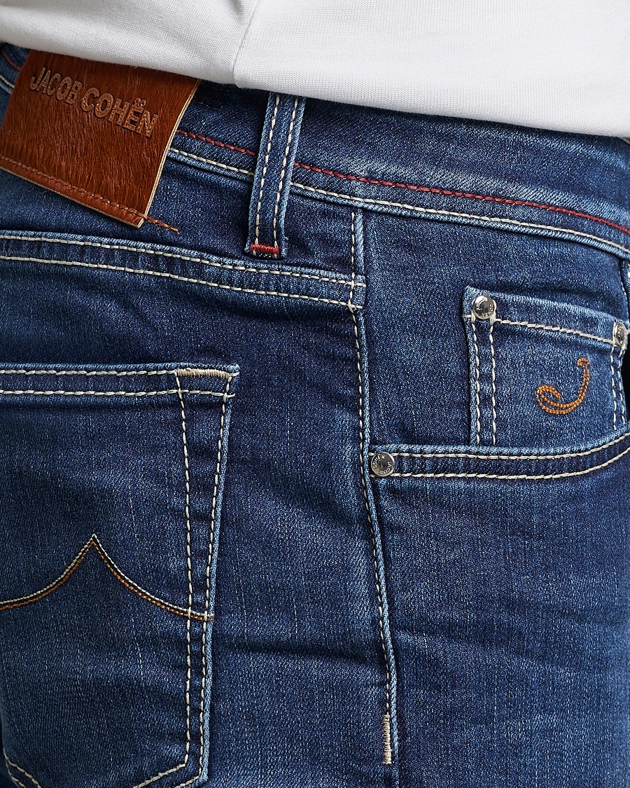 Men | Jeans | Jacob Cohën | Nick 622 Slim Fit Stretch Jeans Medium Dark