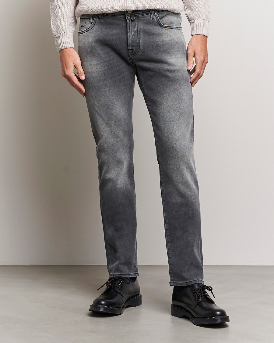 Men | Jeans | Jacob Cohën | Nick 622 Slim Fit Stretch Jeans Black Medium Wash
