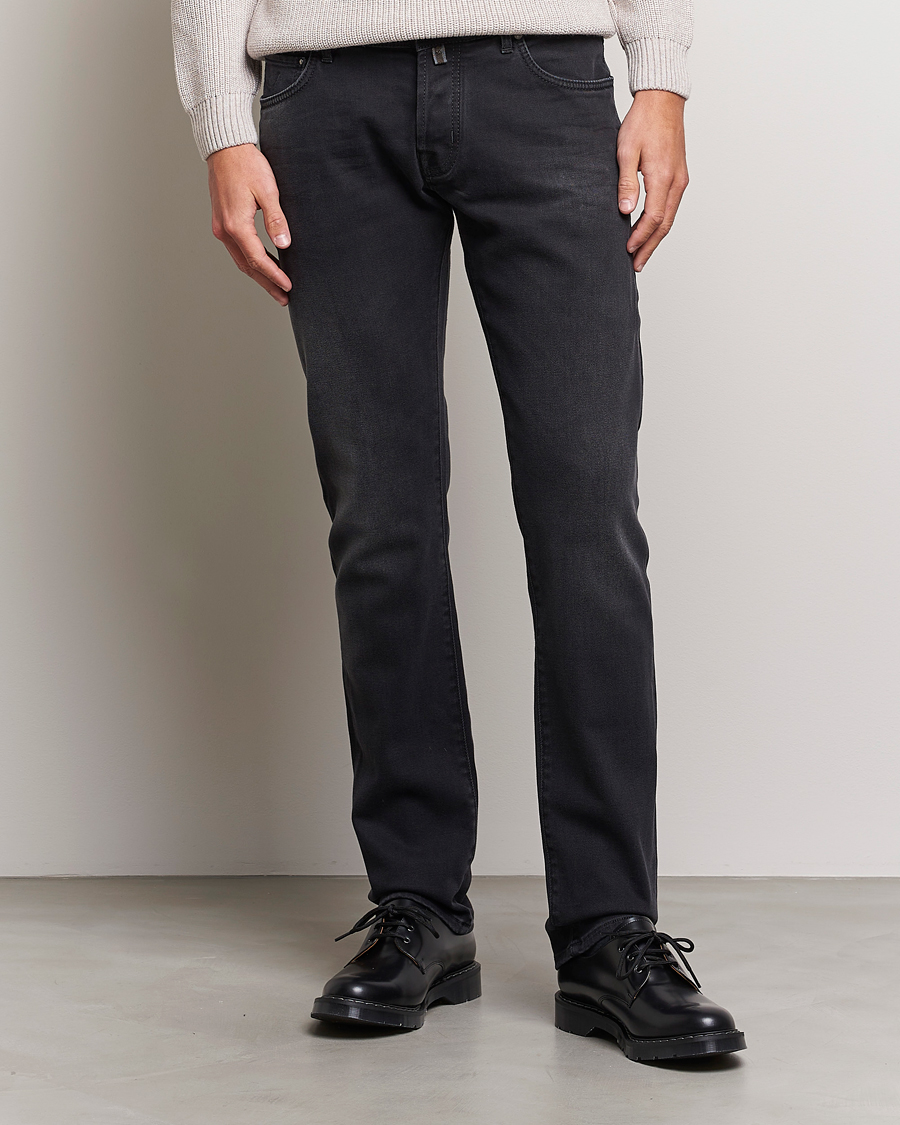 Men | Jeans | Jacob Cohën | Nick 622 Slim Fit Stretch Jeans Black Dark Stone