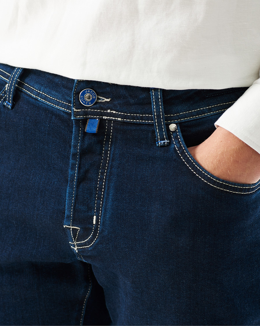 Men | Jeans | Jacob Cohën | 622 Nick Slim Fit Super Stretch Jeans Dark Blue