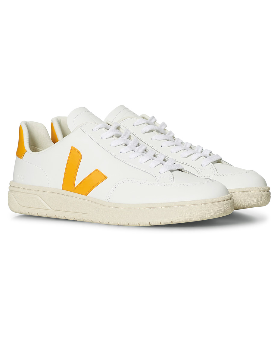 Men | Veja V-12 Leather Sneaker Extra White/Ouro | Veja | V-12 Leather Sneaker Extra White/Ouro