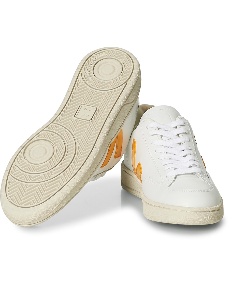 Men | Veja V-12 Leather Sneaker Extra White/Ouro | Veja | V-12 Leather Sneaker Extra White/Ouro