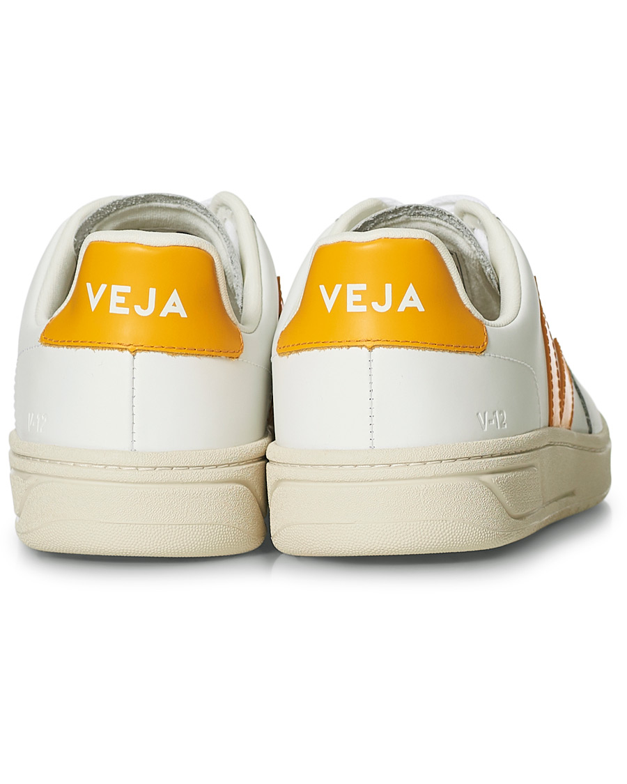 Men | Veja V-12 Leather Sneaker Extra White/Ouro | Veja | V-12 Leather Sneaker Extra White/Ouro