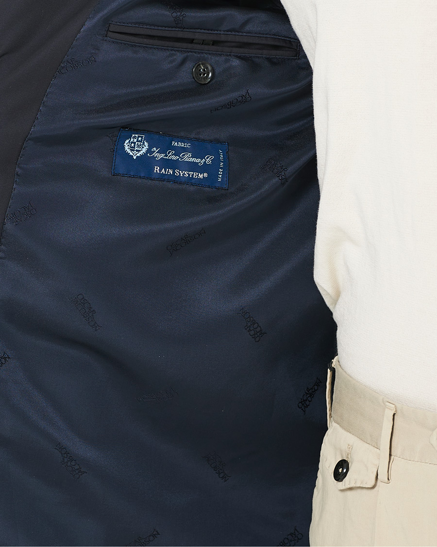 Men | Coats & Jackets | Oscar Jacobson | Landon Nylon Coat Navy