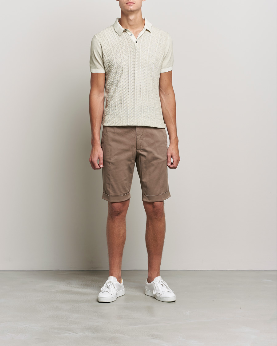 Men | Shorts | Oscar Jacobson | Declan Cotton Shorts Beige