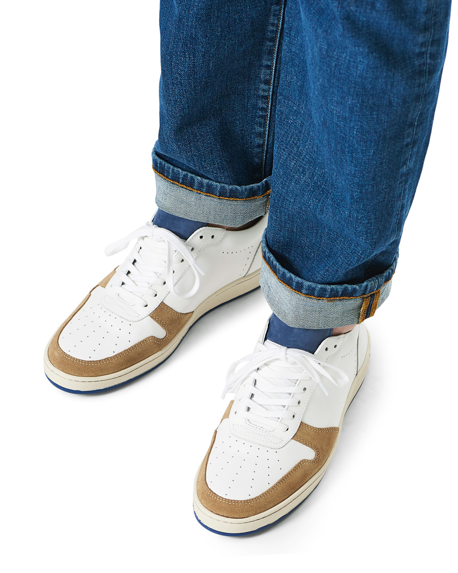 Men | Zespà ZSP23 Nappa/Suede Sneakers Bleu Ming/Savane | Zespà | ZSP23 Nappa/Suede Sneakers Bleu Ming/Savane