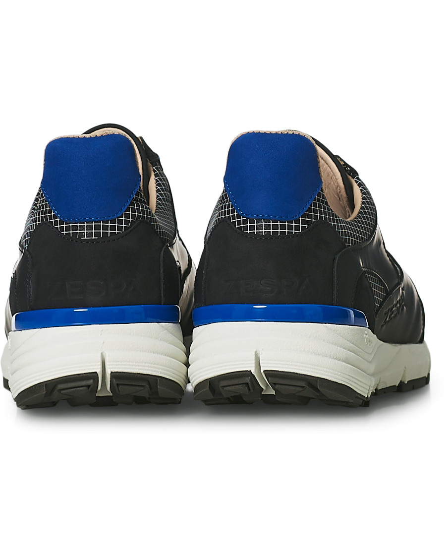 Men | Zespà ZSP Trail Textile Ripstop Sneaker Black/Outremer | Zespà | ZSP Trail Textile Ripstop Sneaker Black/Outremer