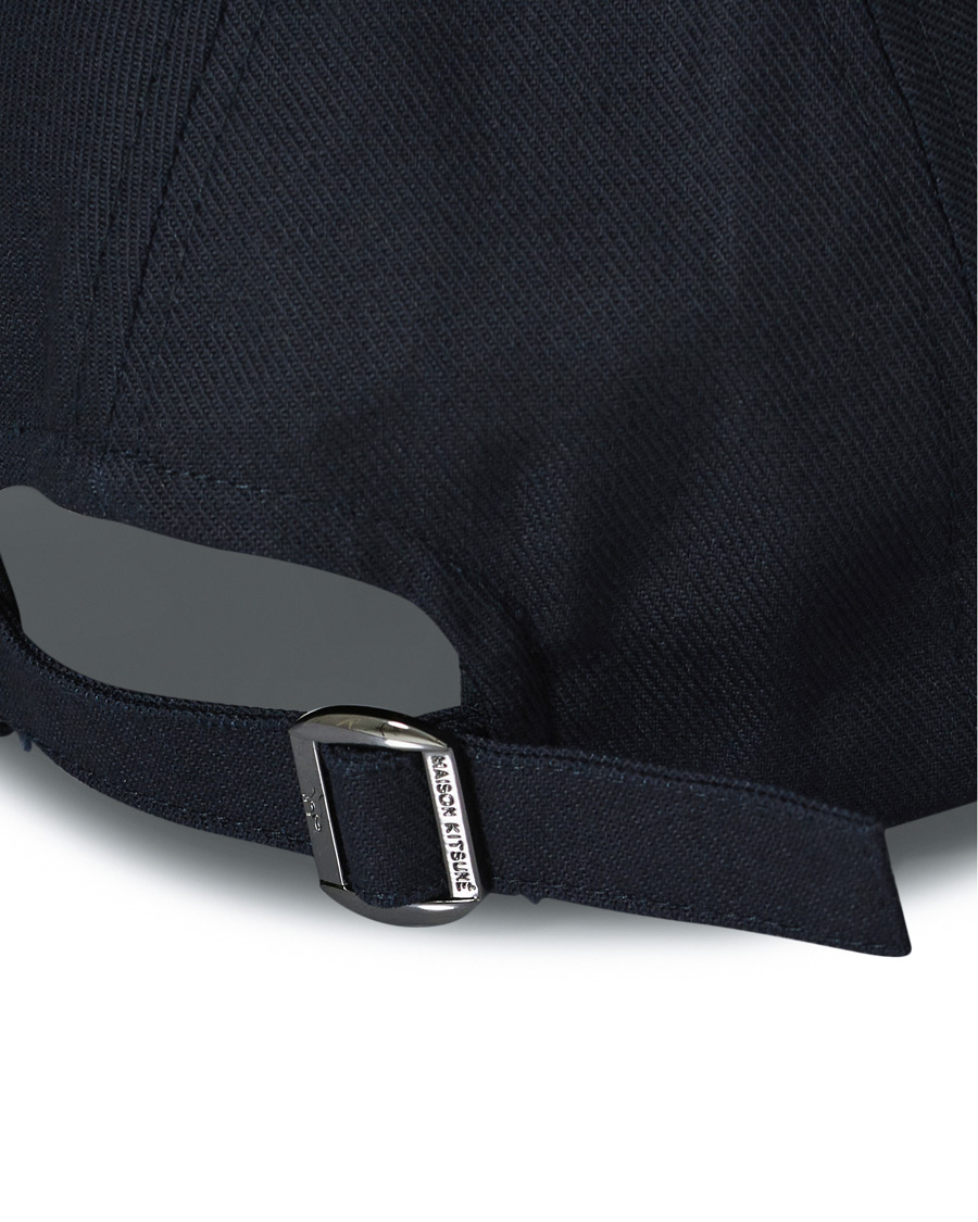Men | Maison Kitsuné Tricolor Fox Cap Navy | Maison Kitsuné | Tricolor Fox Cap Navy