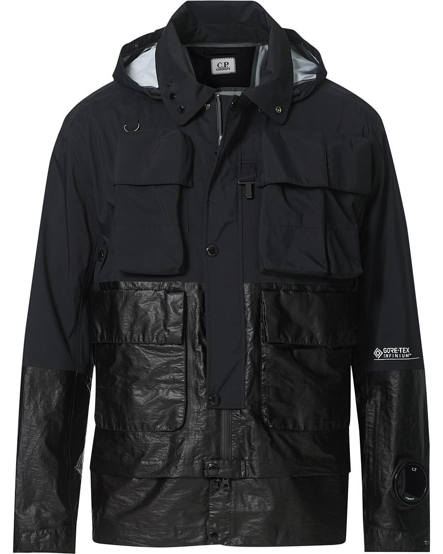 Men | Coats & Jackets | C.P. Company | GORE-TEX Infinum Waterproof Hooded Jacket Black